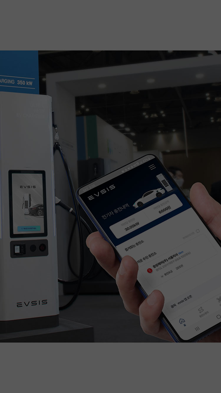 An EV-charger behind the smartphone screen with the EVSIS app turned on.;jsessionid=69991C56A4AE2B6E7C8509EC26085992